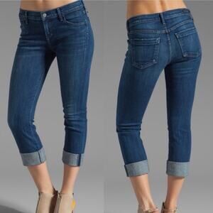Citizens of Humanity Jeans Dani Cropped Straight Leg Rolled Cuff Mid Rise 26